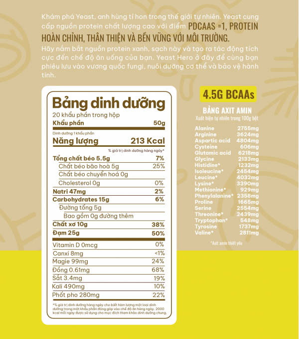 Yeast Hero Overnight Protein Original - Hình ảnh 4