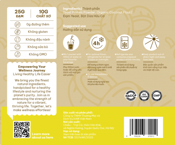 Yeast Hero Overnight Protein Original - Hình ảnh 3
