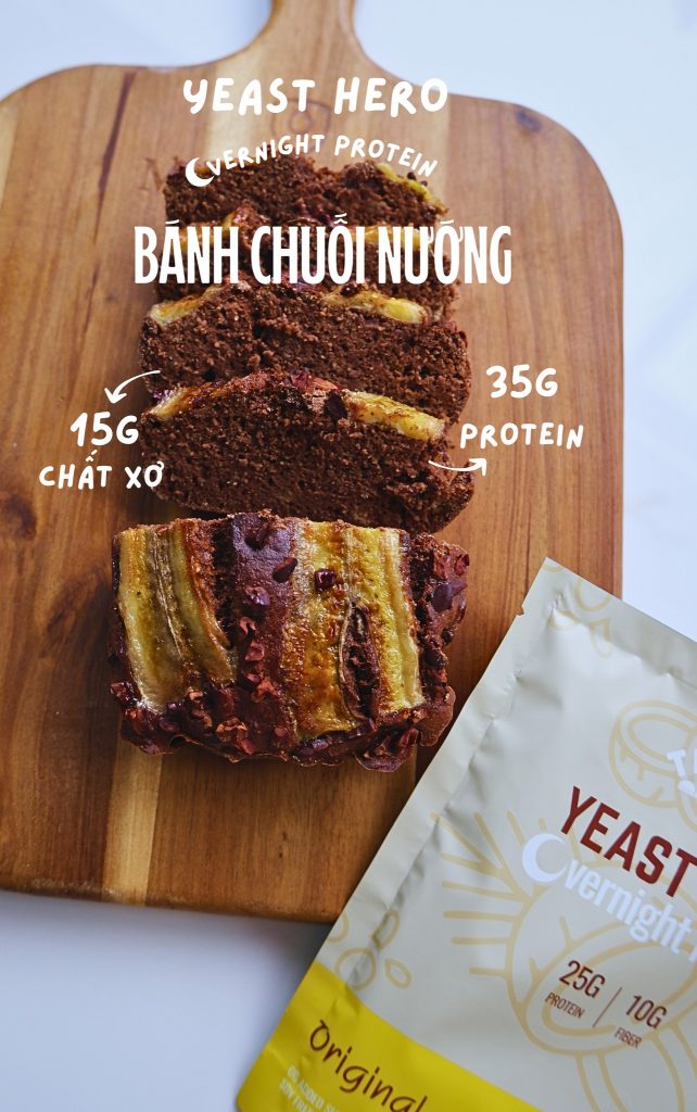 thean yeasthero overnight protein cong thuc banh chuoi nuong