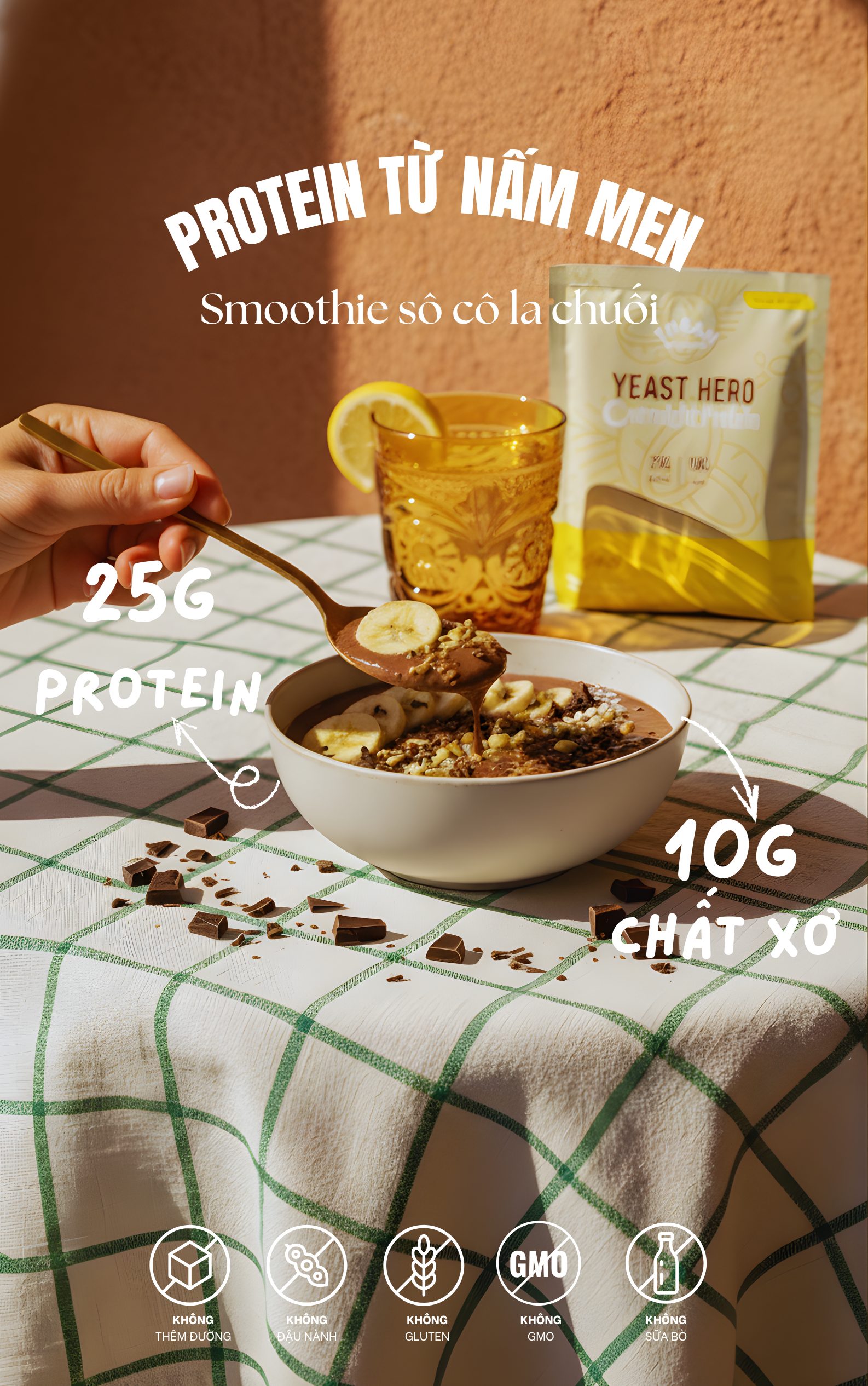 The An Organics yeast hero overnight protein