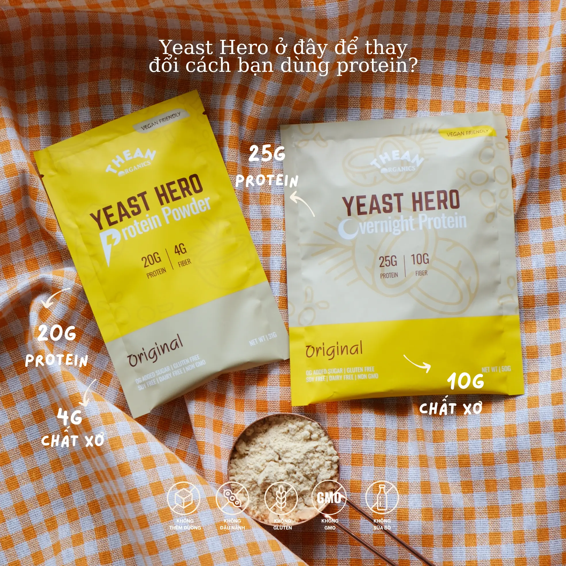 Affiliate 2 Dòng sản phẩm Yeast Hero Protein