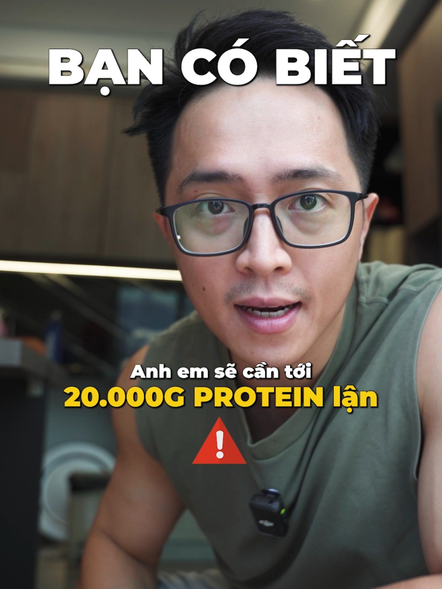 Xây cơ = cần đủ đạm 💪 Để tăng thêm 1kg cơ bắp, cơ thể phải tổng hợp khoảng 20.000g protein mới. Nếu thiếu đạm, tập thế