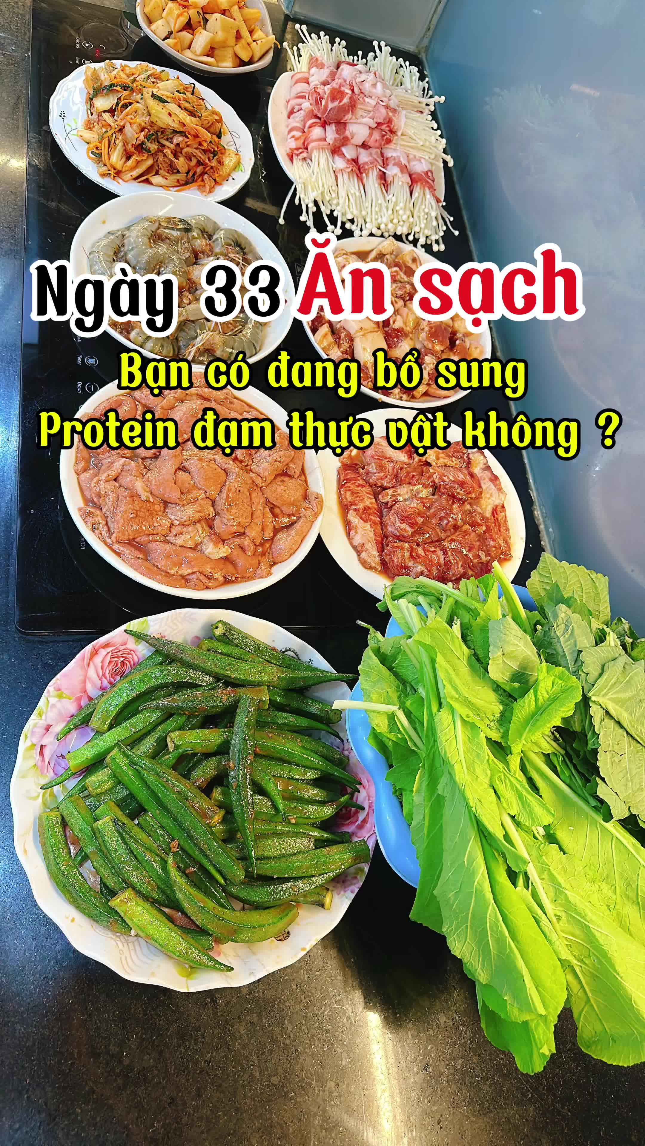 Ngày 33: Bạn có đang ăn đủ protein không? #ngoclanfitmom #tapkhoeansachuonglanh #yeasthero #songlanhmanhtienhon #EatClea
