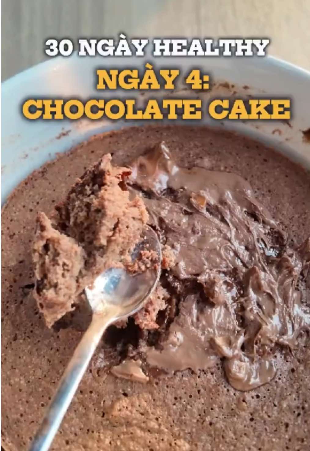 Chuỗi 30 ngày vừa ăn healthy vừa ăn đủ đạm, ngày thứ 4 bánh chocolate mềm mịn mà nhanh gọn nha! #protein #banhhealthy #y